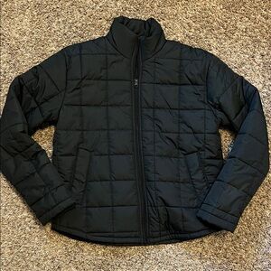 Black puff jacket